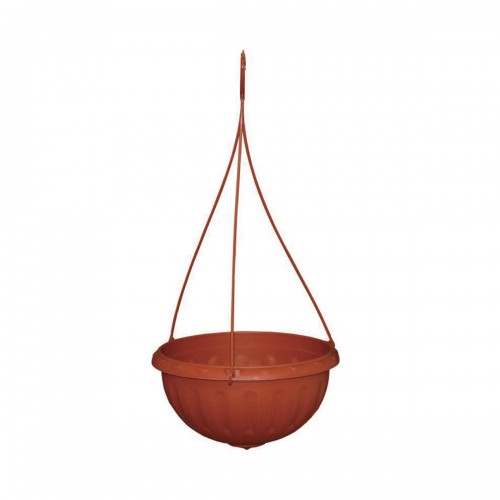 Горшок цветочный 3,5л Джулия подвесной коричневый